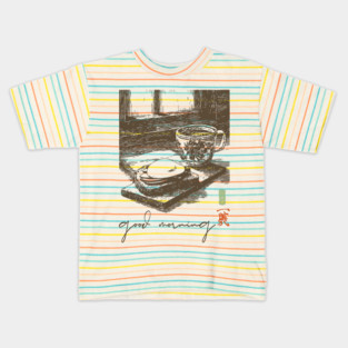 Good Morning Coffee and Toast Kids T-Shirt