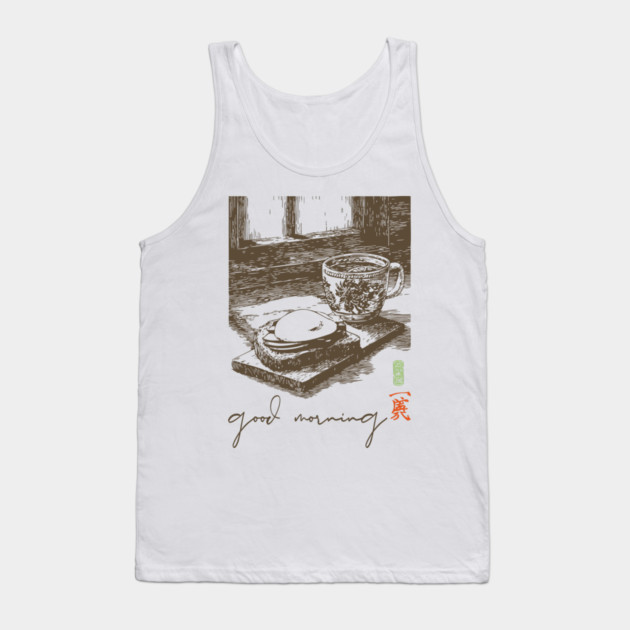 Good Morning Coffee and Toast Tank Top by TuncGK