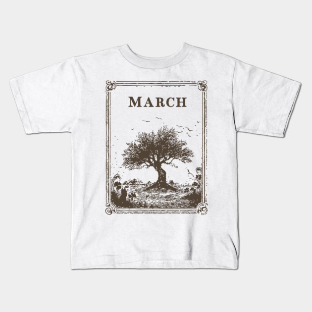 Windswept March Tree of Life Kids T-Shirt by TuncGK
