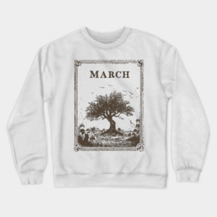 Windswept March Tree of Life Crewneck Sweatshirt
