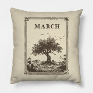 Windswept March Tree of Life Pillow