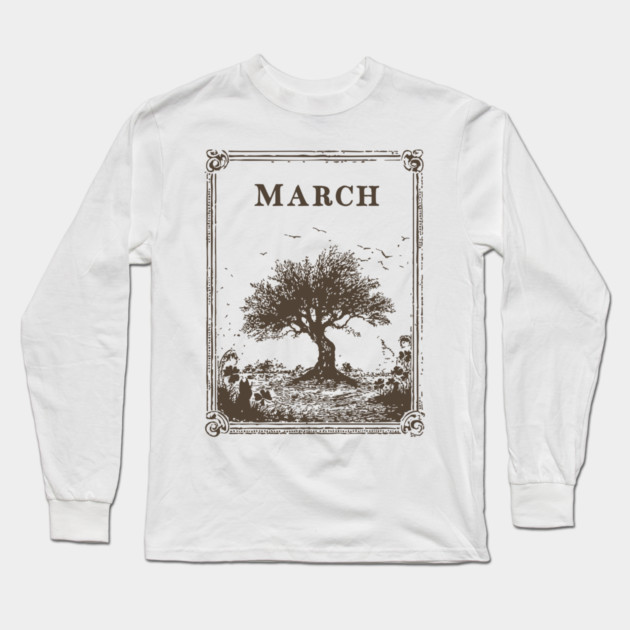 Windswept March Tree of Life Long Sleeve T-Shirt by TuncGK