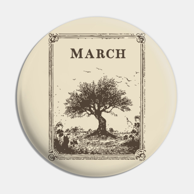 Windswept March Tree of Life Pin by TuncGK