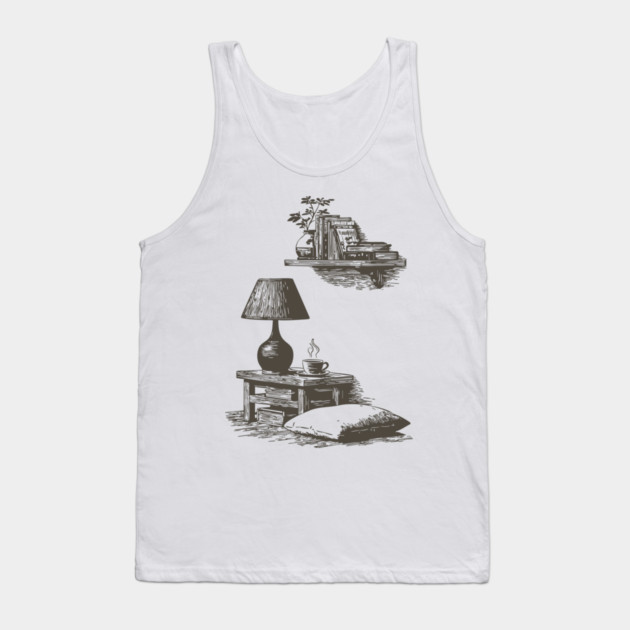 Cozy Bedside Reading Nook Tank Top by TuncGK