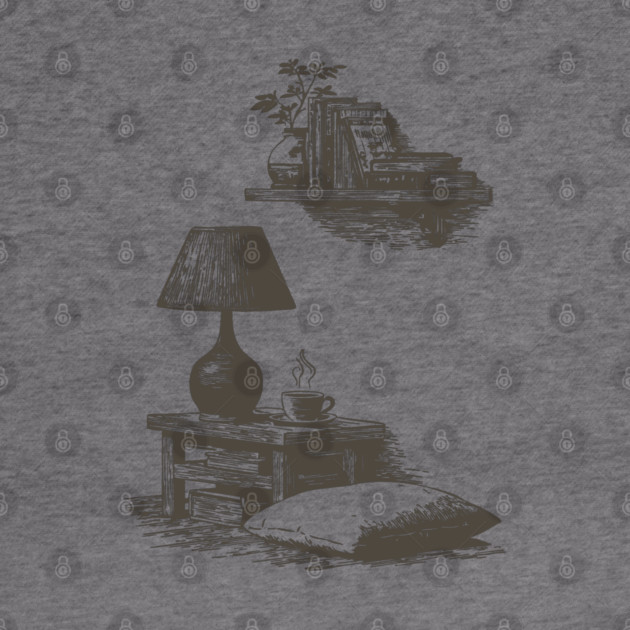 Cozy Bedside Reading Nook by TuncGK