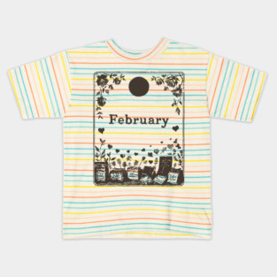 Vintage February Love Potions Kids T-Shirt