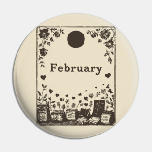 Vintage February Love Potions Pin
