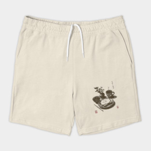 Japanese Style Breakfast Still Life Shorts