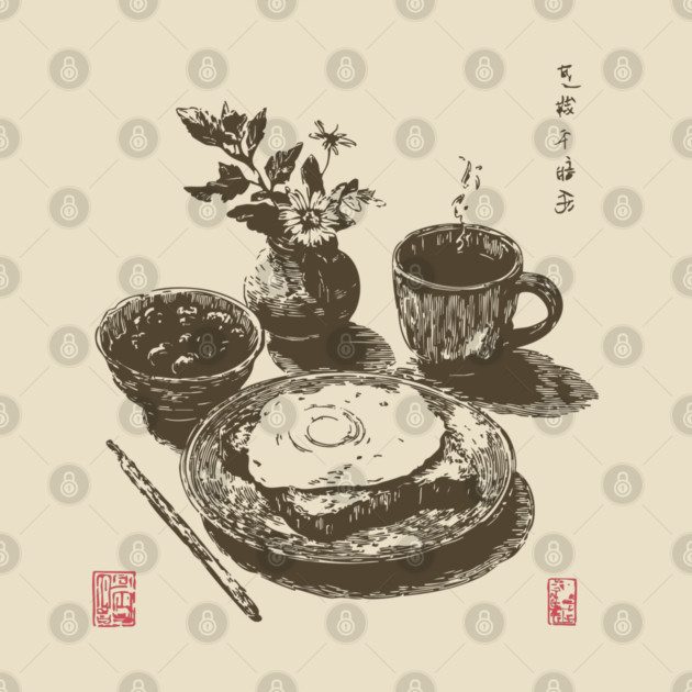 Japanese Style Breakfast Still Life by TuncGK