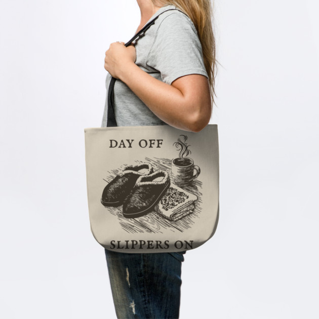 Day Off Slippers On Cozy Coffee by TuncGK