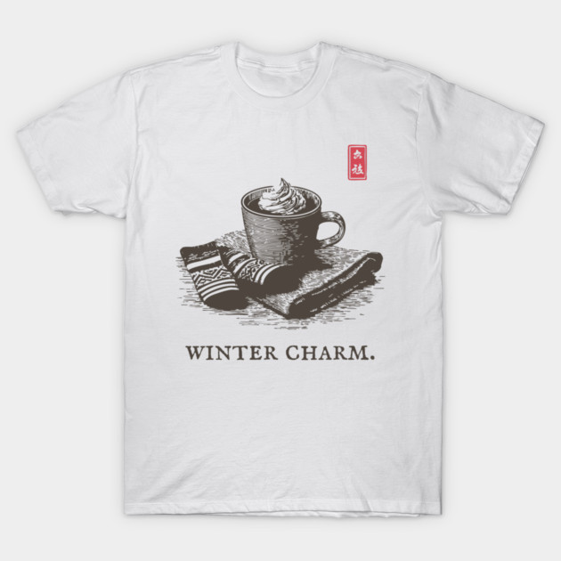 Winter Charm Hot Chocolate T-Shirt by TuncGK