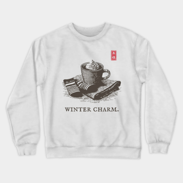 Winter Charm Hot Chocolate Crewneck Sweatshirt by TuncGK