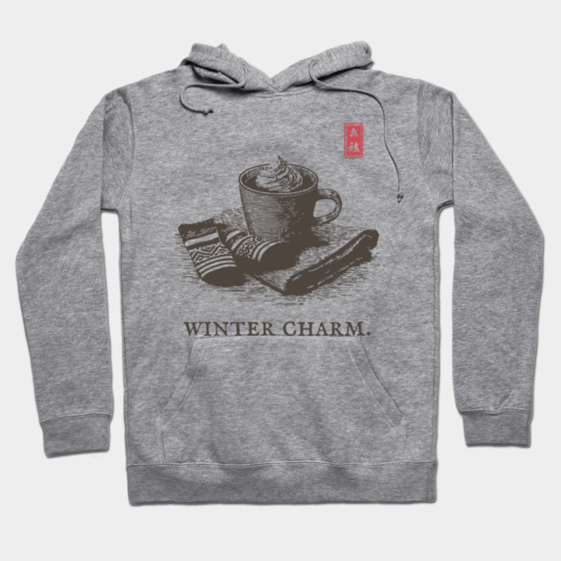 Winter Charm Hot Chocolate Hoodie by TuncGK