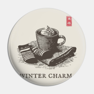 Winter Charm Hot Chocolate Pin
