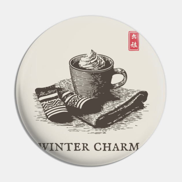 Winter Charm Hot Chocolate Pin by TuncGK