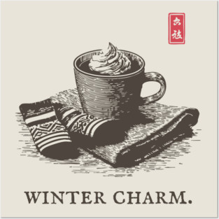 Winter Charm Hot Chocolate Posters and Art