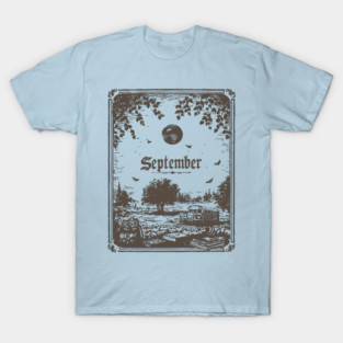 Vintage September Harvest Landscape T-Shirt