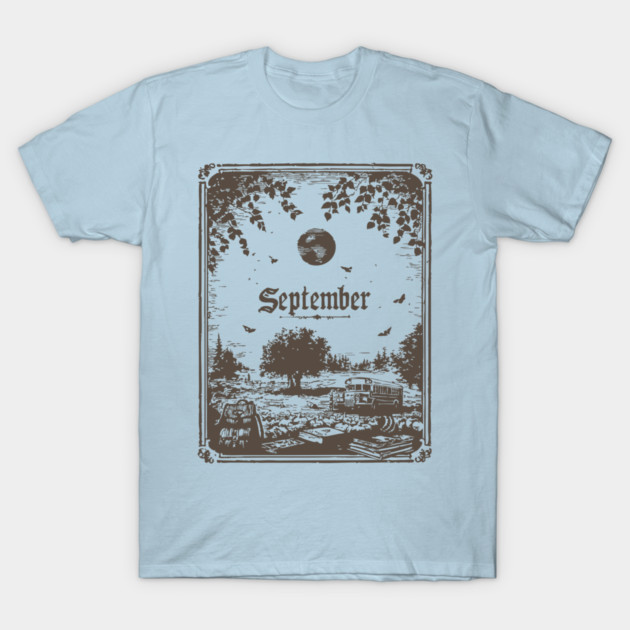 Vintage September Harvest Landscape T-Shirt by TuncGK