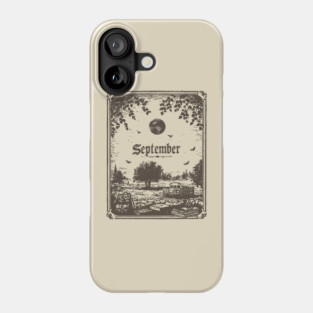 Vintage September Harvest Landscape Phone Case