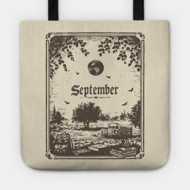 Vintage September Harvest Landscape Tote by TuncGK