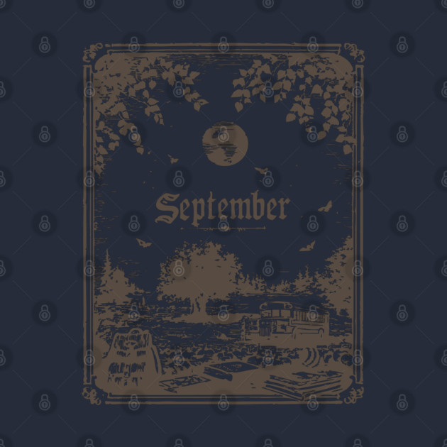 Vintage September Harvest Landscape by TuncGK