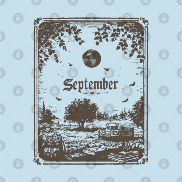 Vintage September Harvest Landscape by TuncGK
