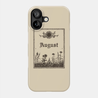 Minimalist August Wildflowers Phone Case