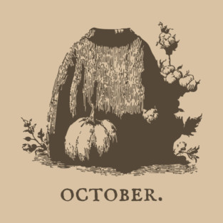 Cozy October Sweater Weather and Pumpkin Patch Aesthetic T-Shirt
