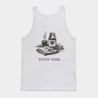 Dark Academia Apothecary Still Life for a Late Night Study Session Tank Top