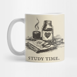 Dark Academia Apothecary Still Life for a Late Night Study Session Mug