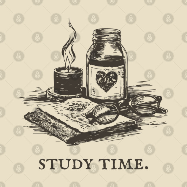 Dark Academia Apothecary Still Life for a Late Night Study Session by TuncGK