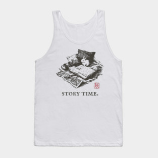 Whimsical Story Time with a Bunny Reading Tank Top