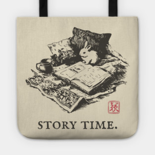 Whimsical Story Time with a Bunny Reading Tote