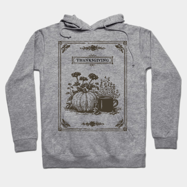 Vintage Botanical Thanksgiving Harvest Still Life Hoodie by TuncGK