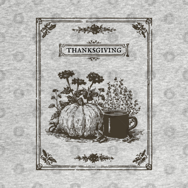 Vintage Botanical Thanksgiving Harvest Still Life by TuncGK