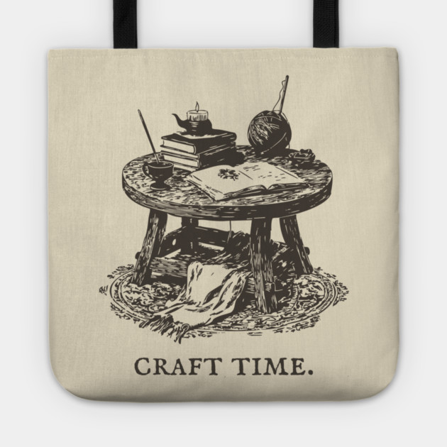 The Alchemist's Crafting Table Arcane Illustration Tote by TuncGK