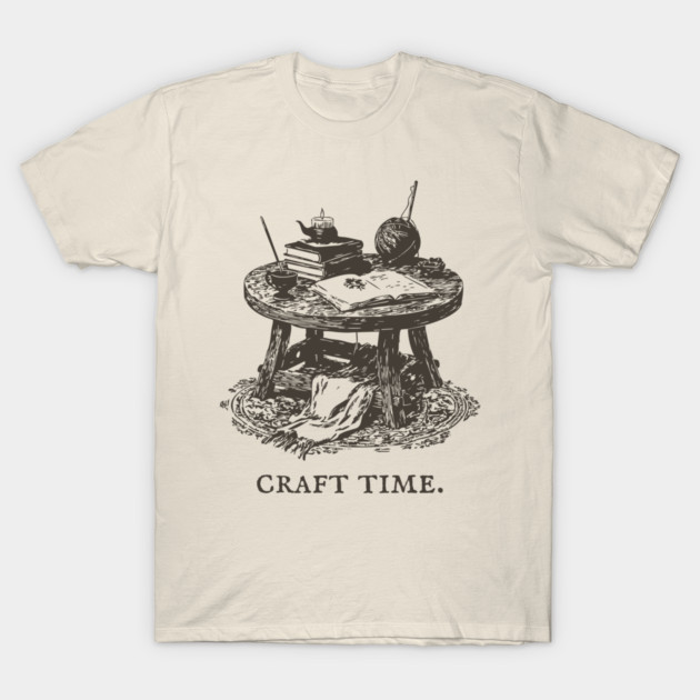 The Alchemist's Crafting Table Arcane Illustration T-Shirt by TuncGK