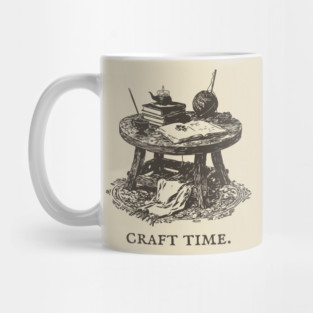 The Alchemist's Crafting Table Arcane Illustration Mug