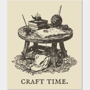 The Alchemist's Crafting Table Arcane Illustration Posters and Art