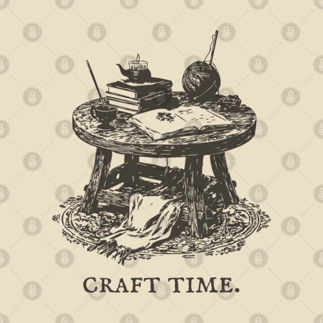 The Alchemist's Crafting Table Arcane Illustration by TuncGK