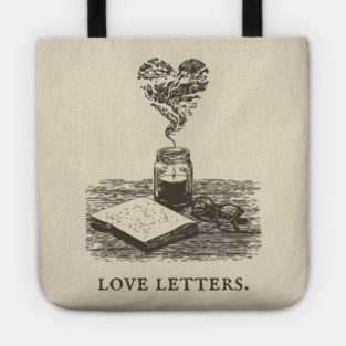 Romantic Academia and the Art of Writing Love Letters Tote