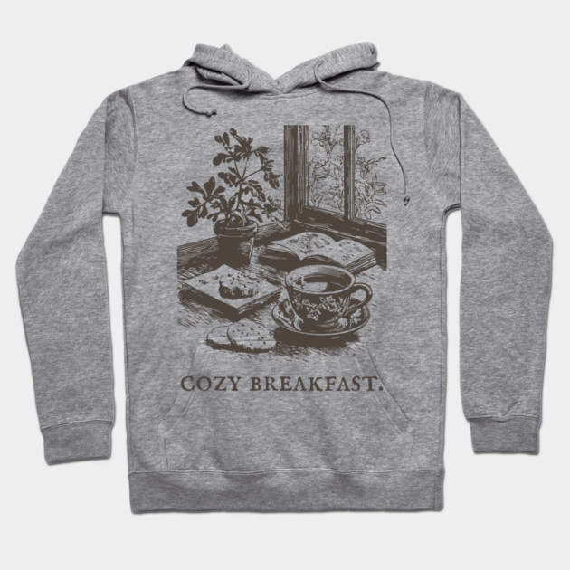 Cozy Breakfast on a Rainy Window Morning Hoodie by TuncGK