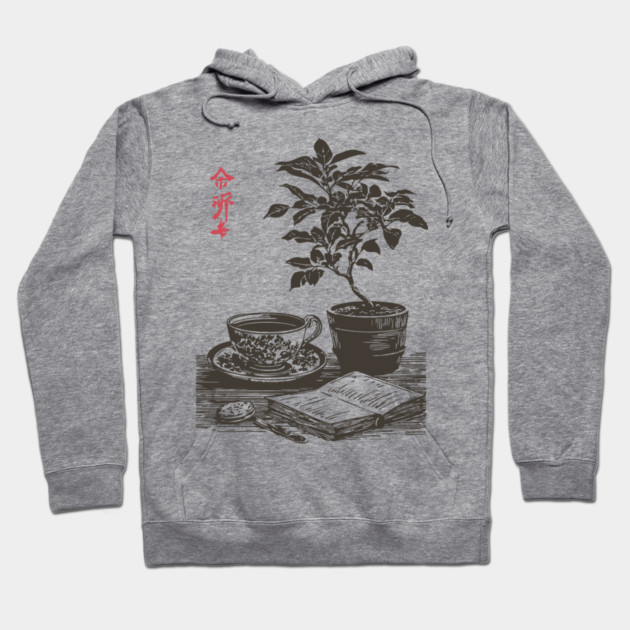 Mindful Morning Tea and Journaling with a Houseplant Hoodie by TuncGK