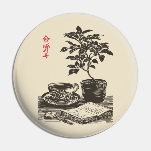 Mindful Morning Tea and Journaling with a Houseplant Pin by TuncGK