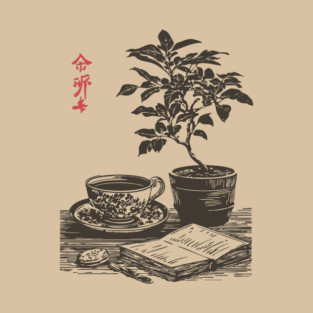 Mindful Morning Tea and Journaling with a Houseplant T-Shirt