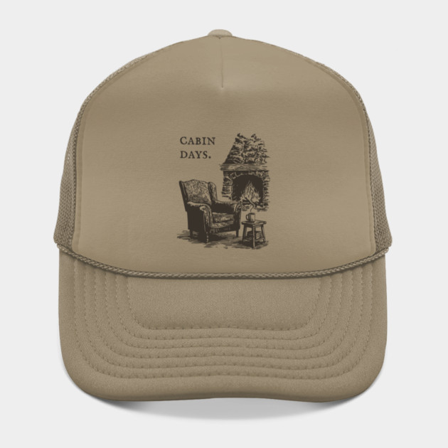 Rustic Cabin Days by a Roaring Stone Fireplace by TuncGK