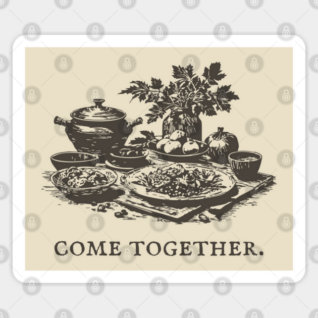Rustic Farm-to-Table Dinner to Come Together with Friends Sticker by TuncGK