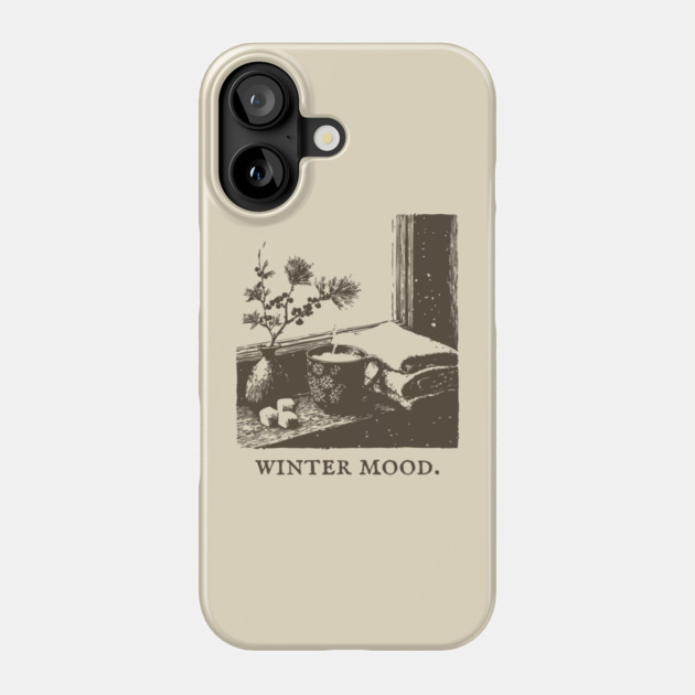 Winter Mood for a Snowy Day Spent Reading by the Window Phone Case by TuncGK