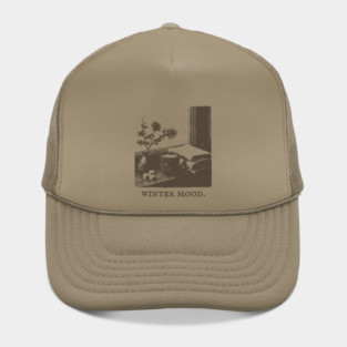 Winter Mood for a Snowy Day Spent Reading by the Window Hat