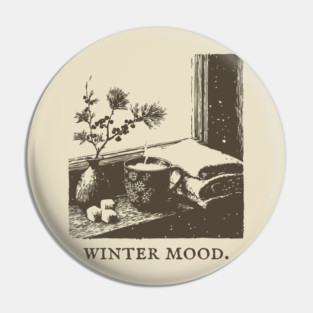 Winter Mood for a Snowy Day Spent Reading by the Window Pin